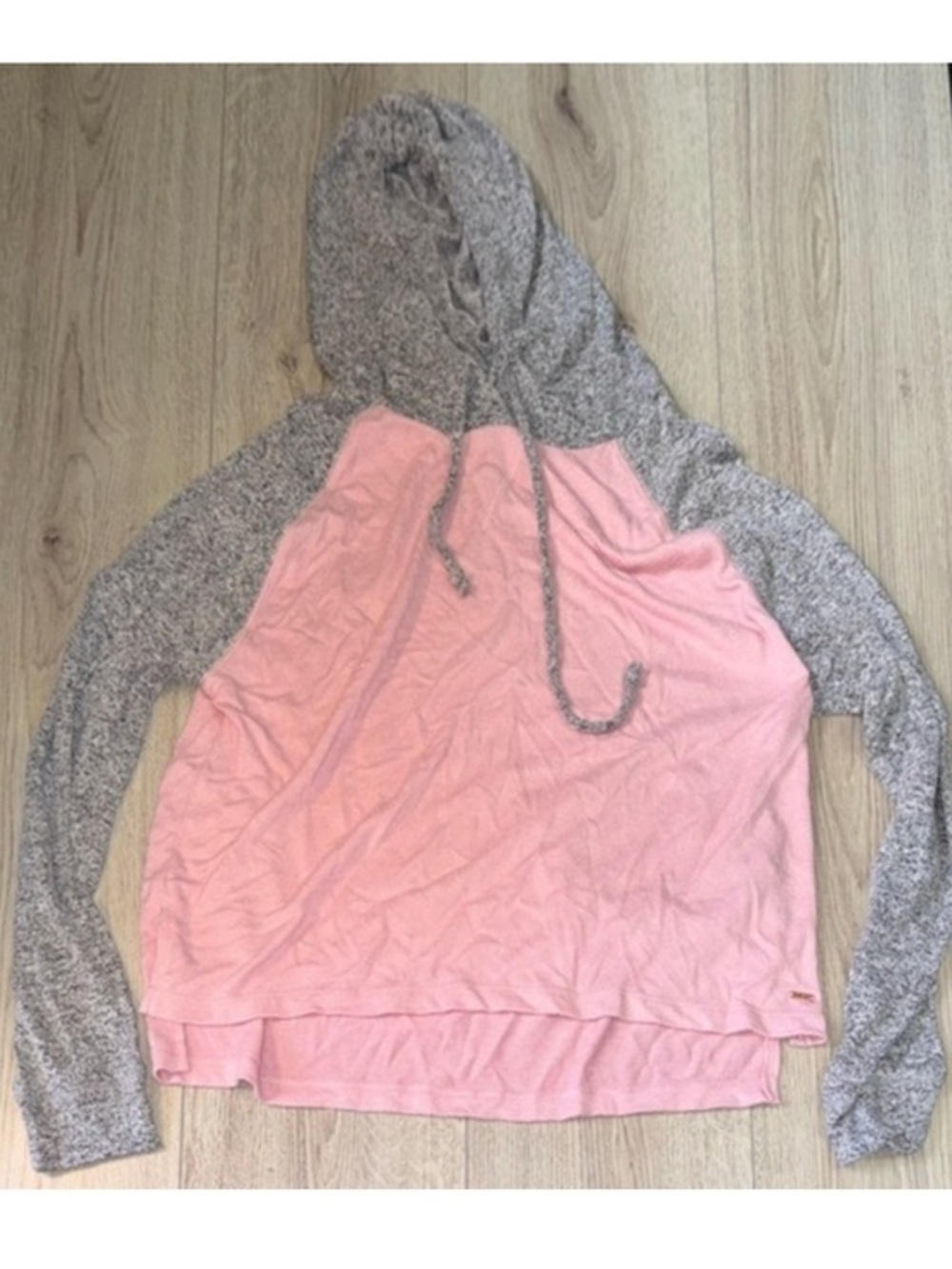 Victoria’s Secret pink grey gray hoodie sweatshirt hooded sweater